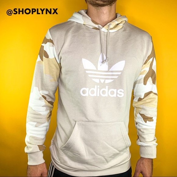 Adidas Originals Camo Beige Hoody - Picture 3 of 8